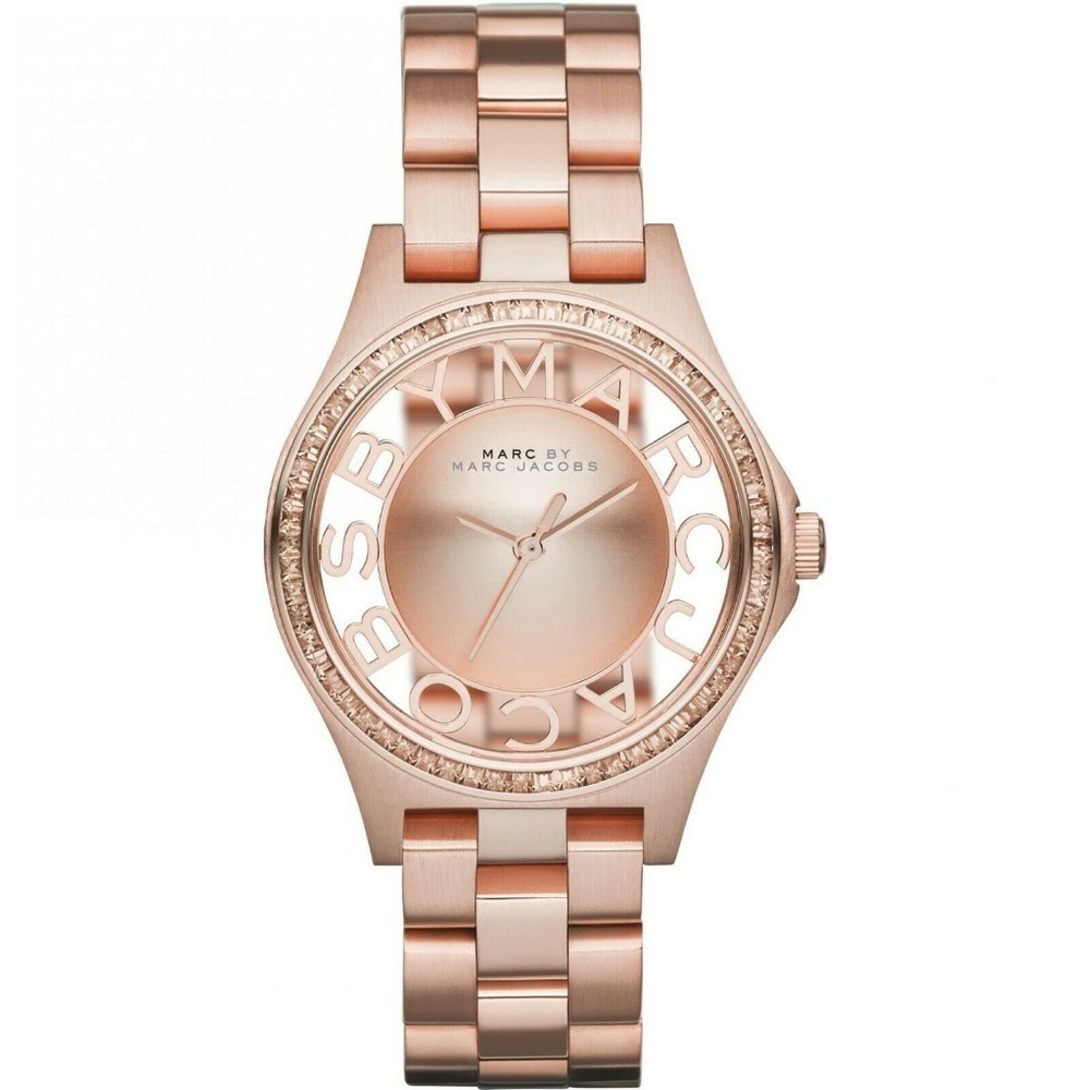 Marc By Marc Jacobs Henry Rose Gold Watch w/ Box